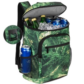 Mossy Oak MLF Fishing Cooler Backpack - Major League Insulated Leak Proof Beverage Coolers Bag