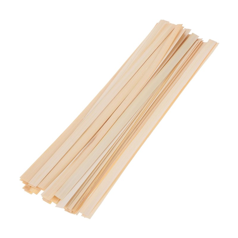 GRADENEVE 50pcs Handmade Bamboo Fan Weaving Sticks 30cm X 1.2cm