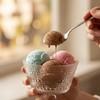 ZOOFOX 6 Pack Glass Ice Cream Bowl Set, 9 oz
