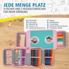 itenga itenga Schüler-Etui 28 teilig gefüllt 1-Zipper Federmäppchen für Jungen