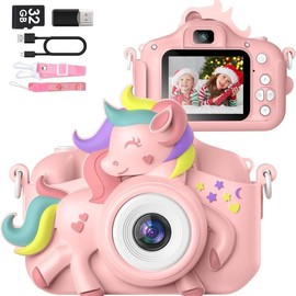 Kids Digital Camera 20MP HD Video – 2.0" Screen Toy Camera for Toddlers Boys Girls, Birthday Gift:_pink