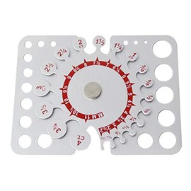 K&B Stone and Diamond Gauge Jewelry Making Gemstone Setting Pocket-Sized Measuring Gauge