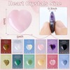 LAIDANLA 12 PCS Heart Crystals Healing Stones 1 inch Hearts