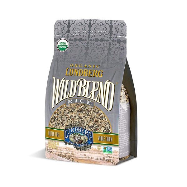 Lundberg Organic Wild Blend Rice, 2lb (6 count), Gluten-Free, Non-GMO Project Verified, USDA Certified Organic, Vegan, Kosher, 100% Whole Grain