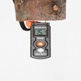 Forest Master Log Plaster Wall Paper Wood Moisture Meter Digital Wood Humidity Caravan Tester Dampness Indicator For Timber Pin Type Detection
