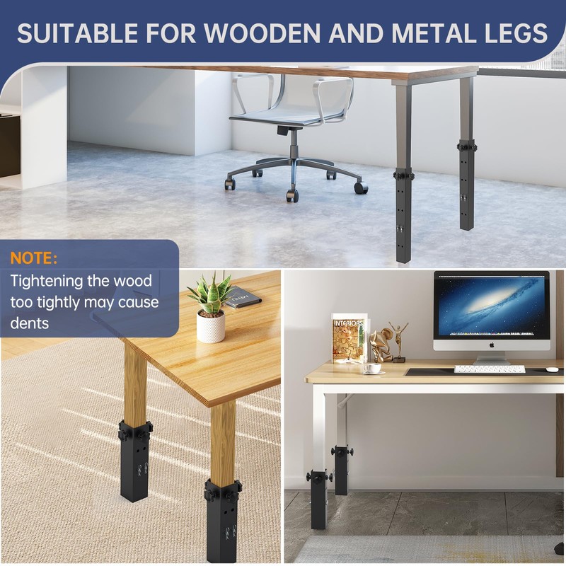 Famiron 4 Pcs Table Leg Extenders for Folding Tables, 4