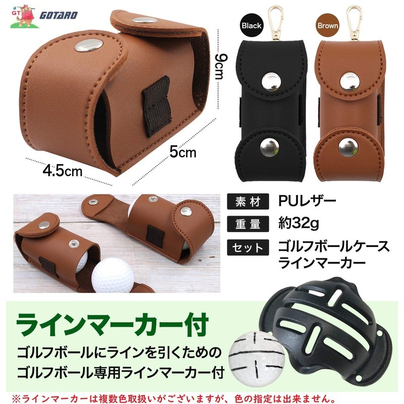GOTARO Golf Ball Case Ball Holder Ball Pouch Golf Accessories