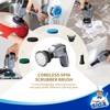 MR.SIGA Electric Spin Scrubber for Kitchen and Bathroom Cleaning, Waterproof