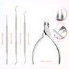 Stainless Steel Pedicure Kit with Ingrown Nail Lifters, Precision File