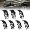 JINCHEN 7pcs Grill Mesh Inserts Fit for Jeep Cherokee 2014-2018,