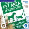 Designated Pet Area for Residents Only Please Clean Up After