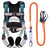 WHITEDEW Fall Protection Premium Safety Harness with Shock Absorbing Lanyard,