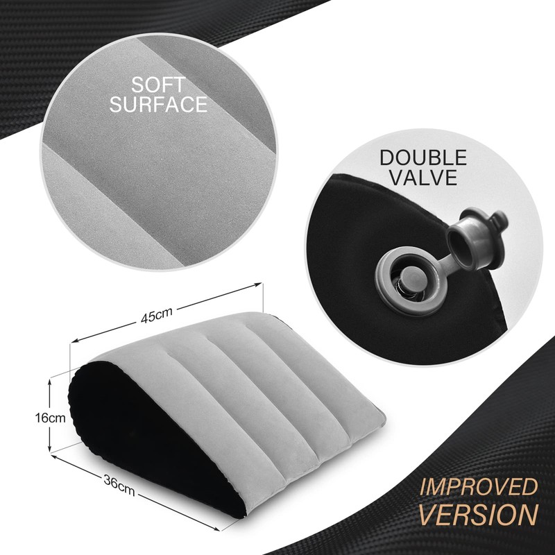 Prosixtoy Portable Wedge Cushion, Inflatable Pillow, Body Positioner, Bed Wedges,