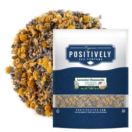Organic Positively Tea Company, Lavender Chamomile, Herbal Tea, Loose Leaf, 16 Ounce