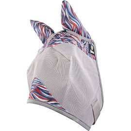 Cashel Crusader Fly Mask, Standard with Ears (American Wave, Yearling)