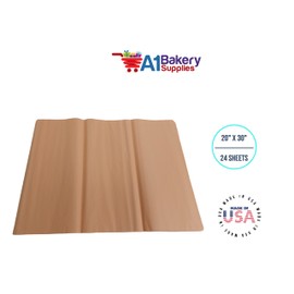Gift Wrapping Tissue Paper 20x30 24 Pack by A1 Bakery Supplies (Peach)