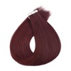 Full Shine Red Wine Tape in Hair Extensions Human Hair