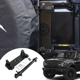 Xomzema 3 in 1 Tailgate Antenna Mount Flagpole Holder with Shovel Holder, Multifunction Tail Gate Flagpole Bracket Antenna Base Accessories for Ford Bronco Offroad 2/4 Door 2021 2022 2023