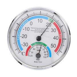 Totority Hygrothermograph Thermometer Hygrometer for Sauna Room Precise Measurement Easy to Read Color Coded Display for Home Patio Use