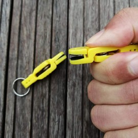 uncedaran Line Clip Snap Weight Release Clip for Offshore Fishing Planer Board Kite Heavy Tension Snap Release Clip Downriggers Outrigger Release Clips (7pcs Yellow)