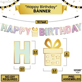 Happy Birthday Giftbox Garland Banner
