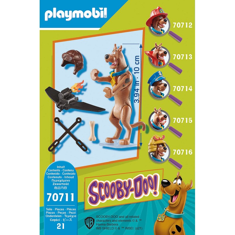 Playmobil SCOOBY-DOO! 70711 Collectible Pilot Figure, for Children Ages 5+