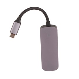 4 in 1 USB C Hub Type C to HD Multimedia Interface USB3.0 USB2.0 PD Plug and Play Multiport USB C Adapter for OS X for Windows Grey