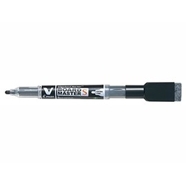 Pilot V-Board Master S 3.5 mm Tip Extra Fine Whiteboard Marker with Eraser - Red (Box of 10)