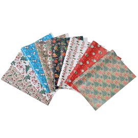 New Glossy Copper Christmas Wrapping Paper, 8 sheets of 27.5X20 inch Christmas Letter Cowhide Wrapping Paper, Elk Santa Claus, Snowman, Snowflake Printing Art Paper Gift Packaging Crafts, Party DIY Crafts