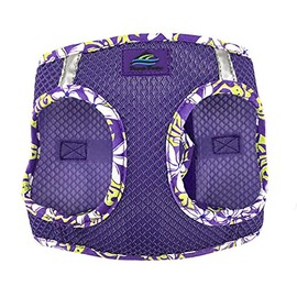 DOGGIE DESIGN American River Choke Free Dog Harness Hawaiian Trim (XXS, Paisley Purple)