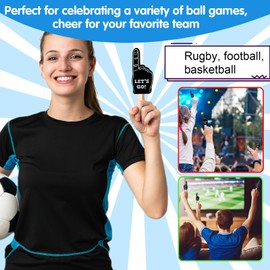 APLZGMG 24 Pcs Mini Foam Finger #1, Sport Fan Foam Finger, We're #1 Fan Foam Finger, Sports Themed Birthday Party Supplies Custom Foam Hand Fingers Cheerleader Gifts for Sports Events (Black)