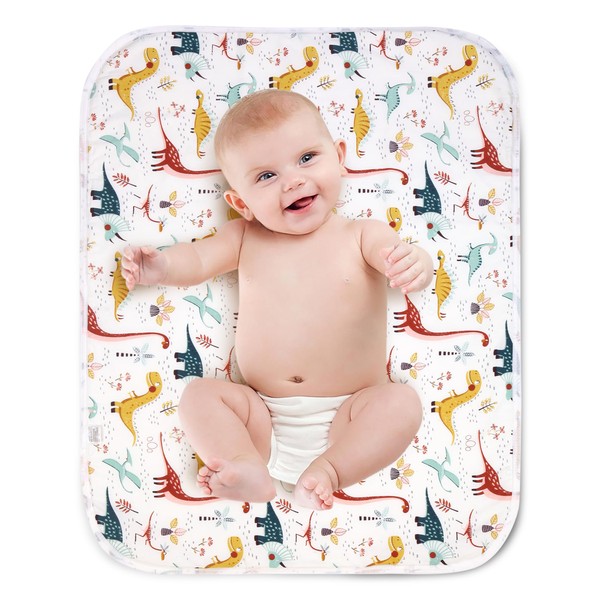 Diaper Changing Pads for Baby, Dinosaur Change Mat, 3Layers Waterproof