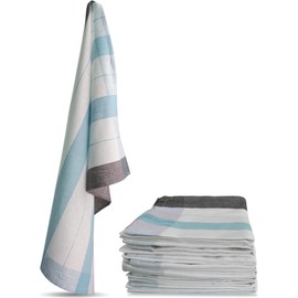 Aspero 10 Tea Towels, Cotton Tea Towels, Washable up to 60 °C, Colour: New/Blue