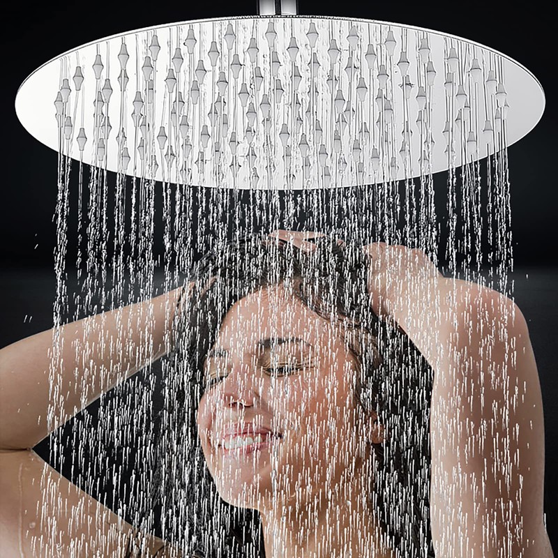 Rain Shower Head, Katezon High Flow Rainfall Showerhead Stainless Steel,