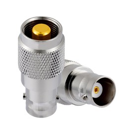 Vecys 2PCS BNC Female Walkie Talkie Adapter 50 Ohm BNC Female to Flat Header High Frequency RF Coaxial Adapter for Two Way Handheld Radio Walkie Talkie Antenna Coax Cable