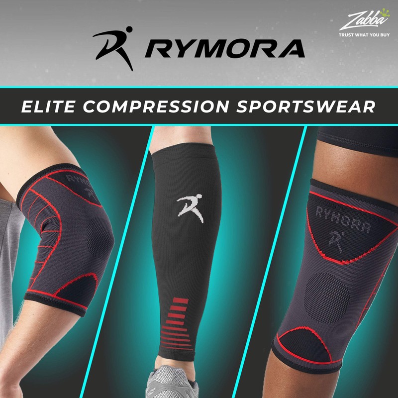 Rymora Compression Socks for Men and Women (Cushioned, Graduated Compression,
