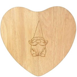 'Gonk Gnome' Wooden Heart Shaped Chopping/Cutting Board (WB00071682)