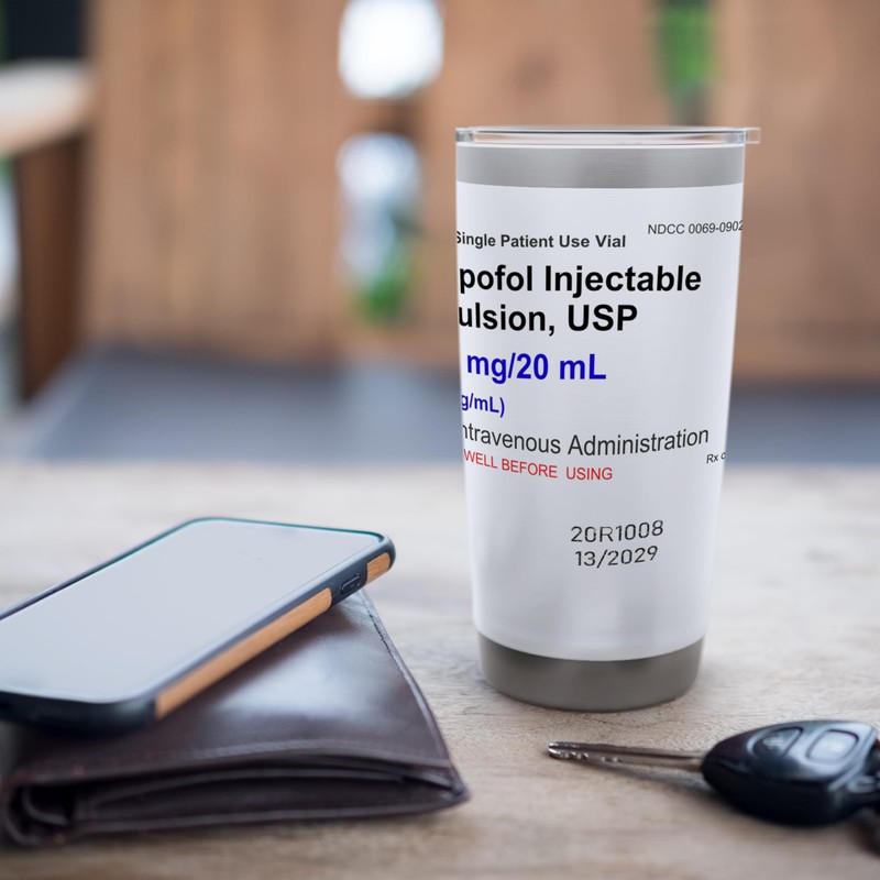 Propofol CRNA Anesthesia Stainless Steel Insulated Tumbler