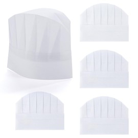 HANYMWANZW 30 Pack Chef Hats for Kids, 8 Inch Disposable Bakery Hats, White Chef Toques Kitchen Caps for Cooking, Baking, Party Favors, Cooking Course