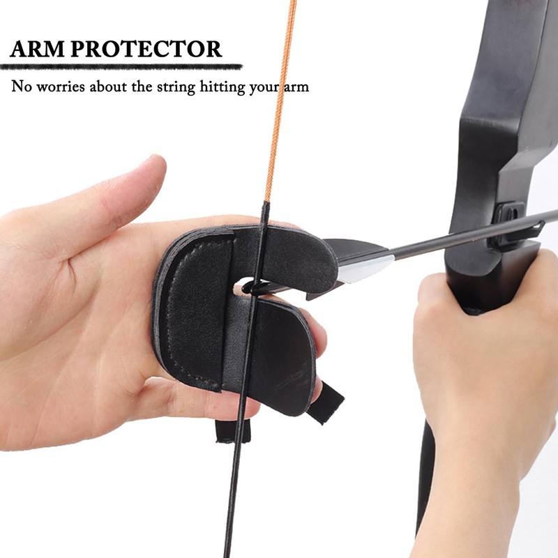 1 Set Archery Arm Guards, Armguard Protector Archery Finger Tab