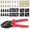 Newdeli Ratchet Spark Plug Wire Crimper Set, Newdeli 25Pcs Spark