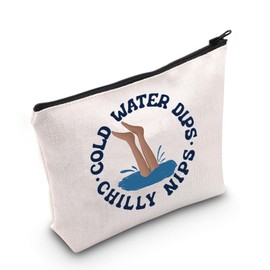 Wild Swimmer Makeup Bag Cold Water Swim Club Gift Cold Water Dips Chilly Nips Gifts Wild Swimming Gifts (Cold Water UK)