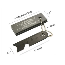 Magnesium Flint Fire Starter, Magnesium Waterproof Matches, Survival Fire Blocks with Striker for Camping Hiking Emergency (2 Pack)