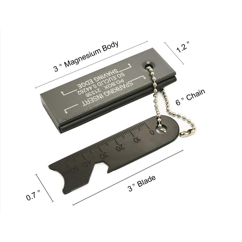 Magnesium Flint Fire Starter, Magnesium Waterproof Matches, Survival Fire Blocks