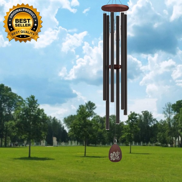 Extra Large Wind Chimes outside Deep Tone, 58" Memorial Wind