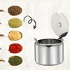 Yjemle Stainless Steel Sugar Bowl Spice Pot Sugar Canister with