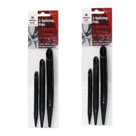 Wellington 2 pack  WELLINGTON Plastic Splicing Fids Black 3-Pack! S6034SL  FREE SHIPPING