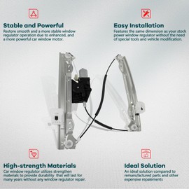 FINDAUTO Power Window Regulator Front Left Driver Side fit for 2008-2010 for Dodge Avenger 751-312 Window Regulator and Motor Assembly With Motor