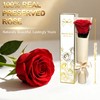 Yamonic Preserved Real Rose Gifts for Women, Single Red Rose