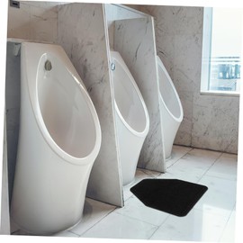 Operitacx Men Bathroom Urinal Mat Absorbent Nonskid Urinal Floor Mat for Hotels Commercial Restrooms Durable Deep Grey Design Ensures Safety Prevents Slipping